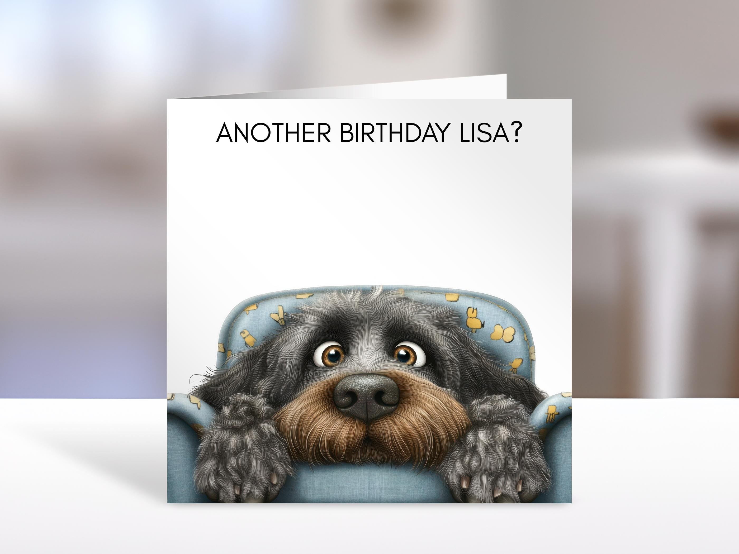 Cocker Spaniel Birthday card | humorous greeting Cards | personalised card for friends, family, dog lovers