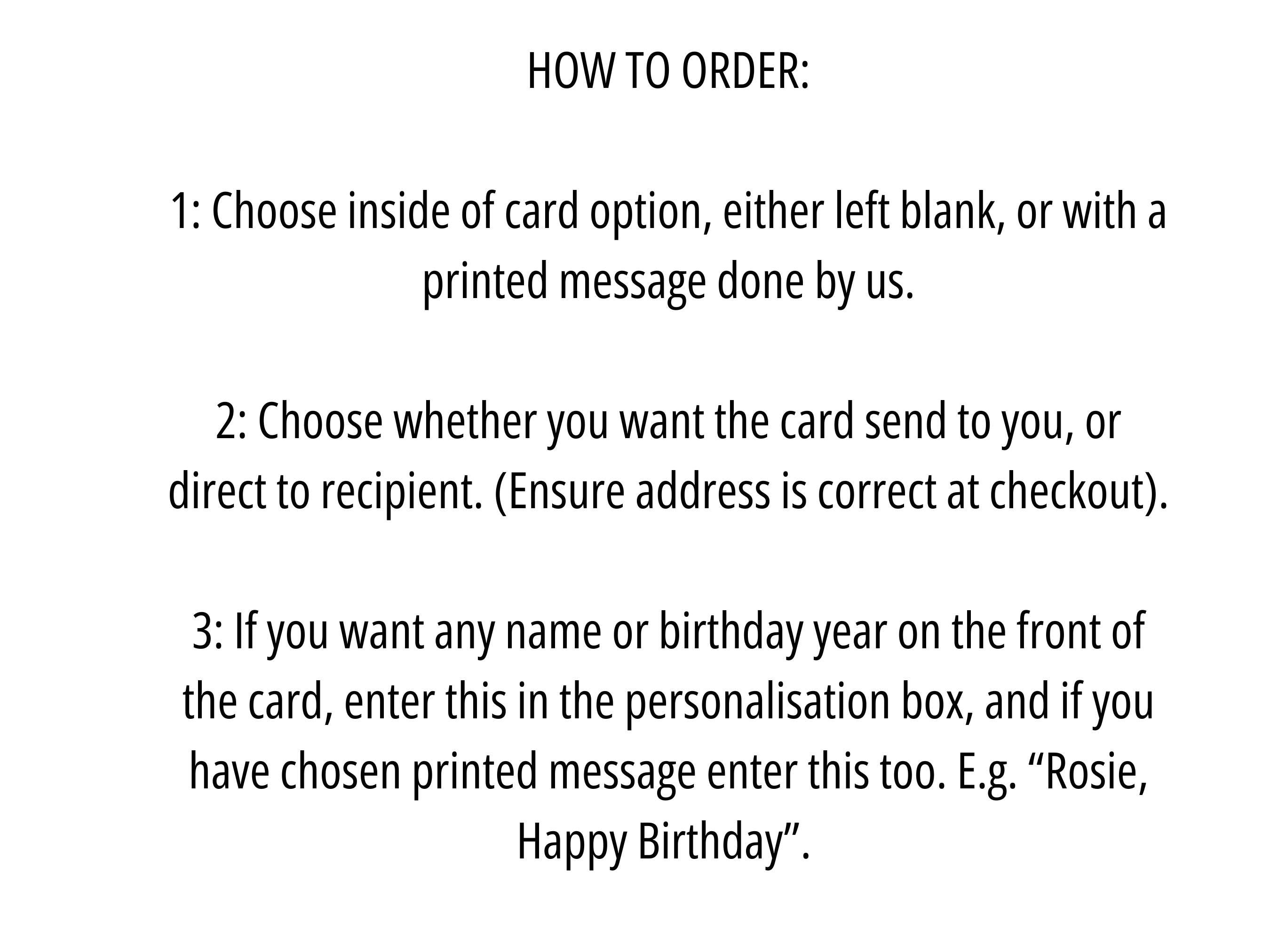 Birthday Card, fishing design