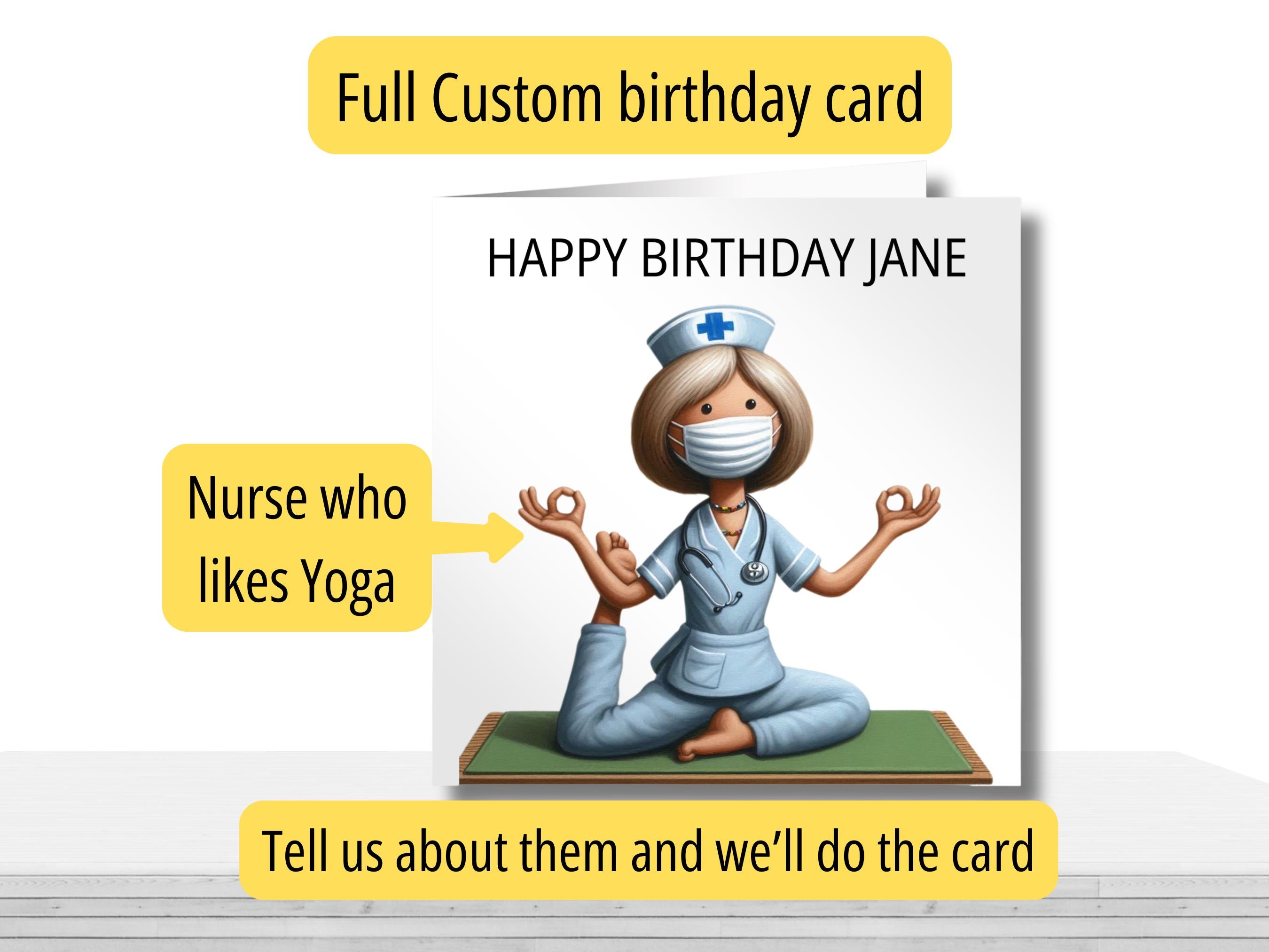Birthday Card - fully customised for recipient | Cute Greeting Cards | Birthday Gift Idea for friends, personalised, humourous card