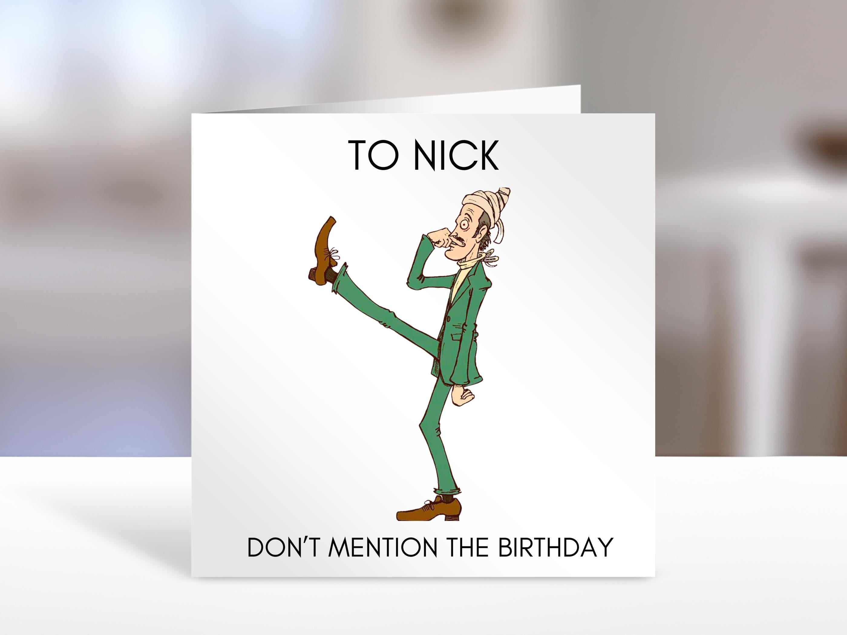 Birthday Card - don't mention the birthday