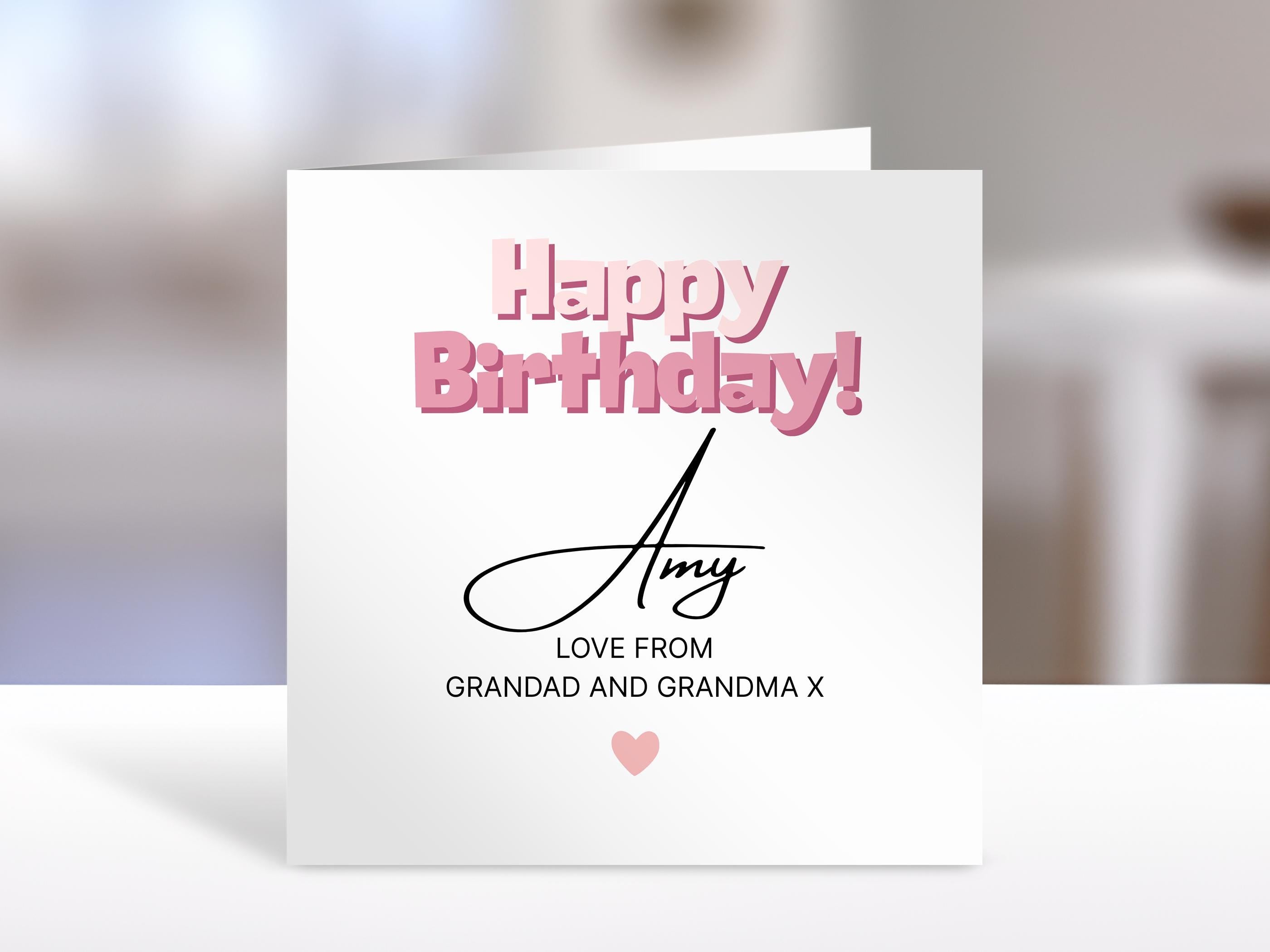 Personalised Granddaughter Birthday card | humorous greeting Cards | card for granddaughter, from grandparent