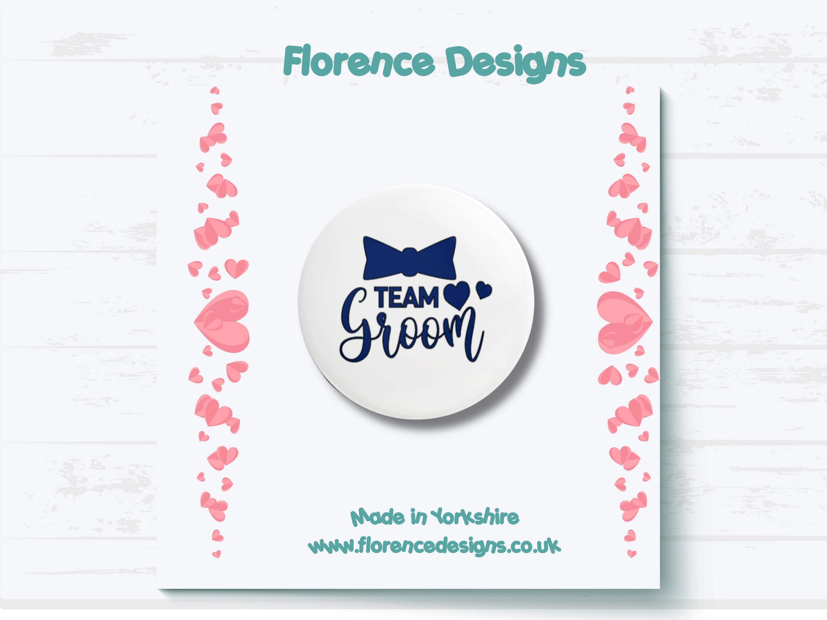 Team Groom Stag Night Button - Custom Wedding Party Badge for Groomsmen