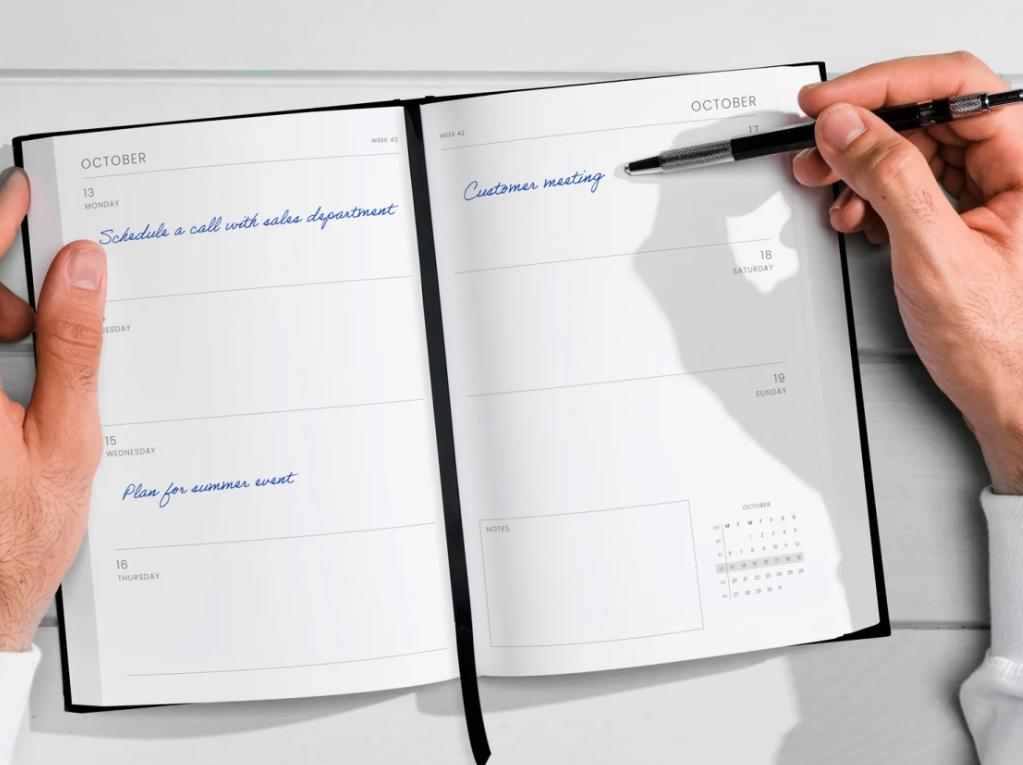 2025 Diary - week to view, Hardcover, Neurographic design, Tree of life version, A5 Thread-Sewn Journal with 100gsm Paper
