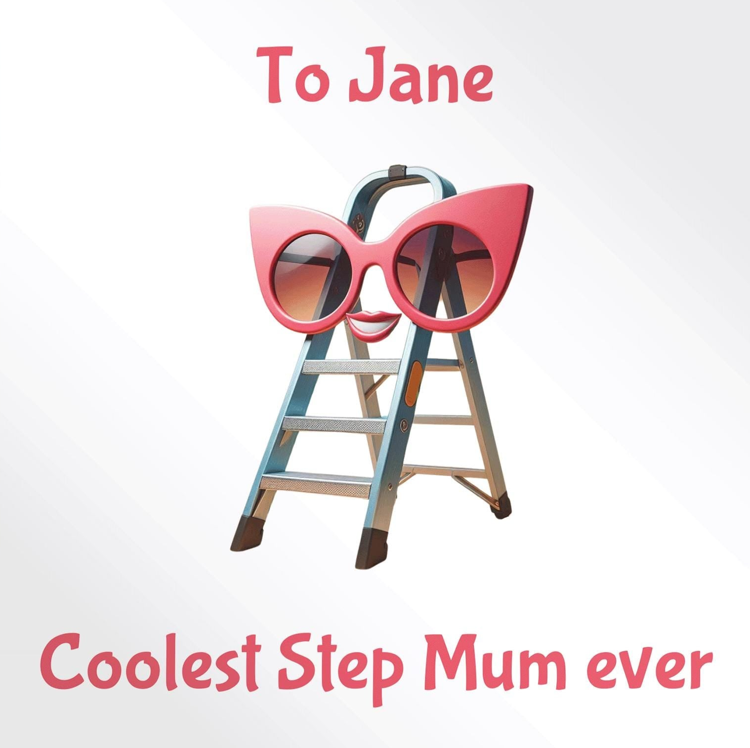 Step Mum, Personalised Mother's Day card