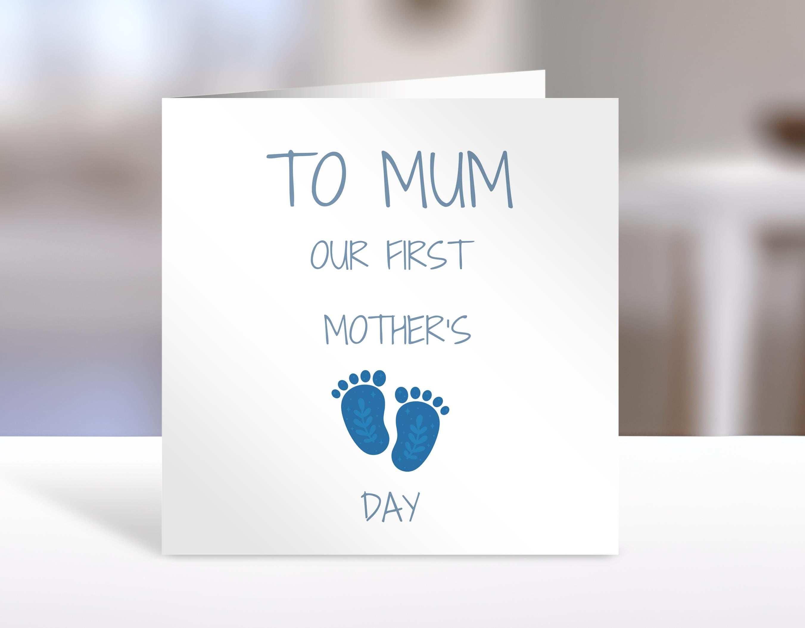 Mother's Day card, first Mother's Day, boy version, greeting cards