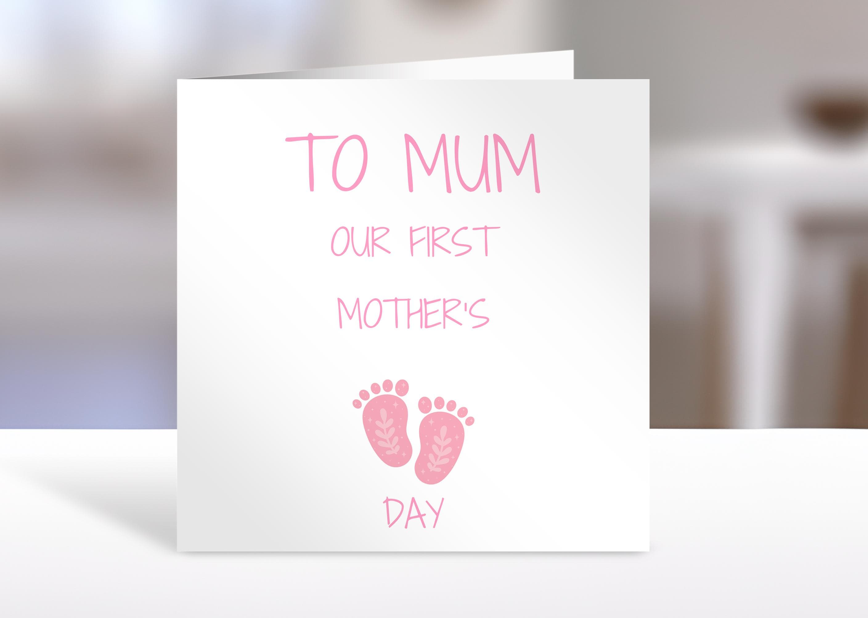 Mother's Day card, first Mother's Day, girl version, greeting cards