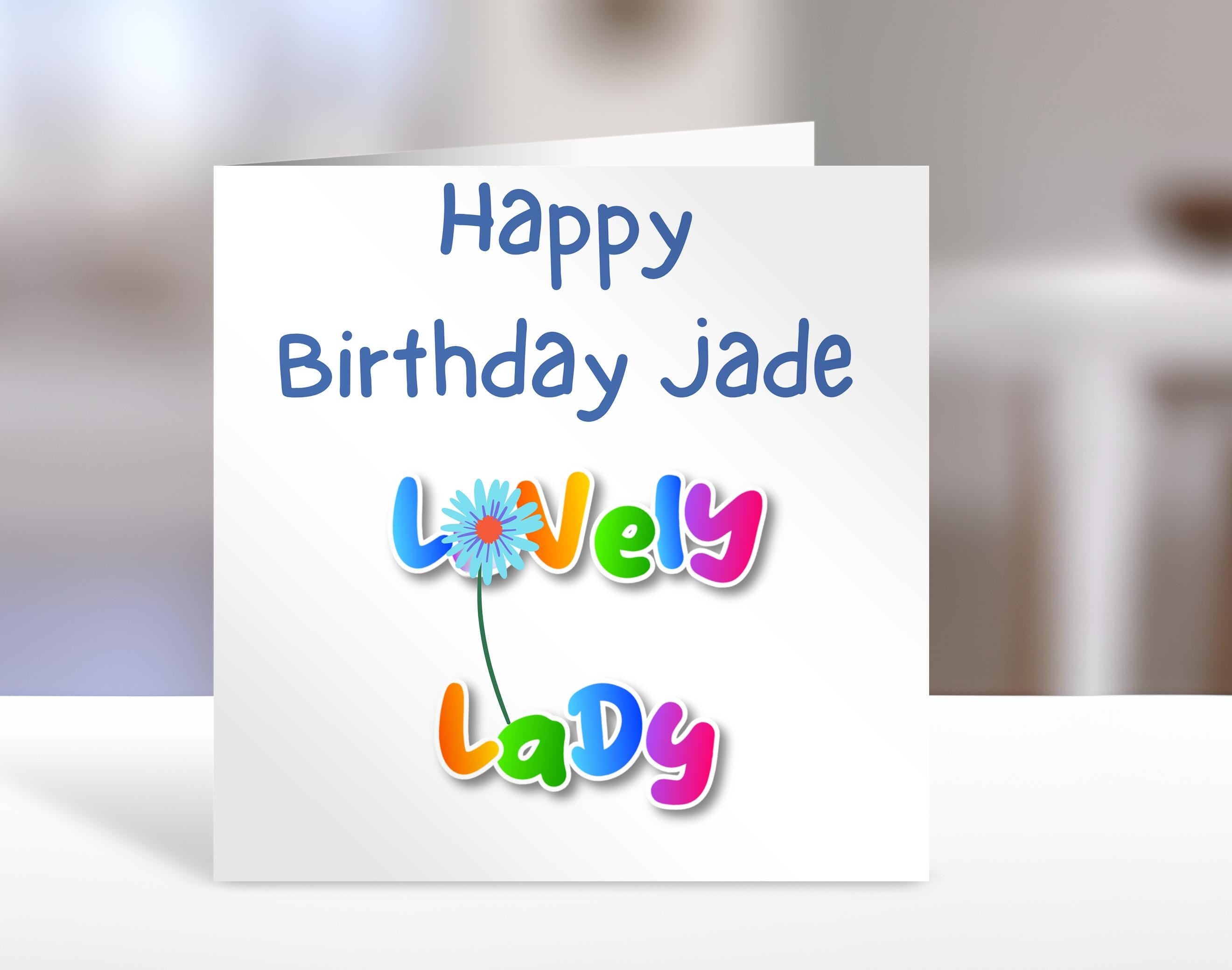 Birthday Card -Lovely lady flower Design | Cute Greeting Cards | Birthday Gift Idea for friends, personalised