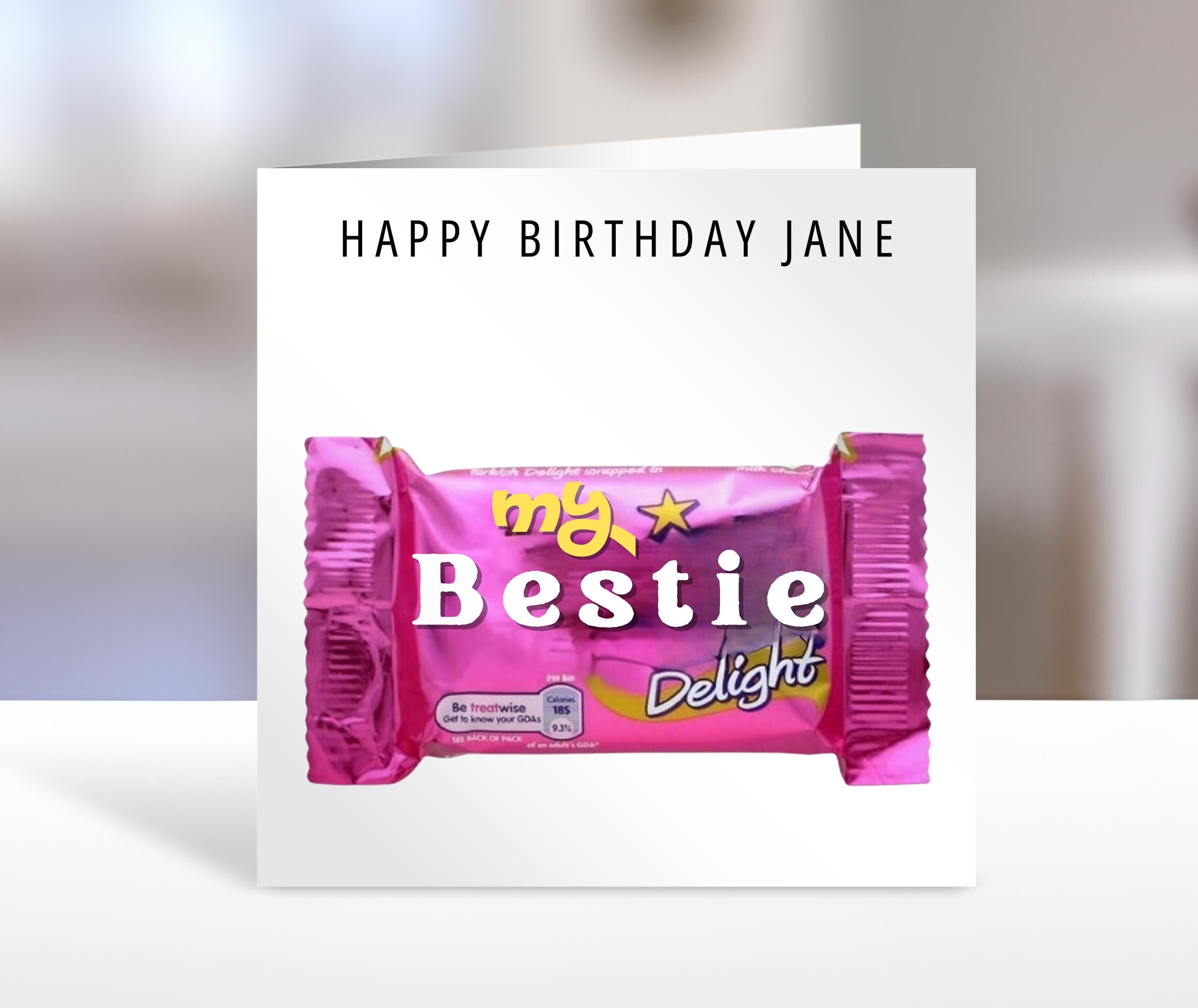Birthday Card for Besties | Personalised Greeting Card | Unique Birthday Gift for Best Friends & Mates