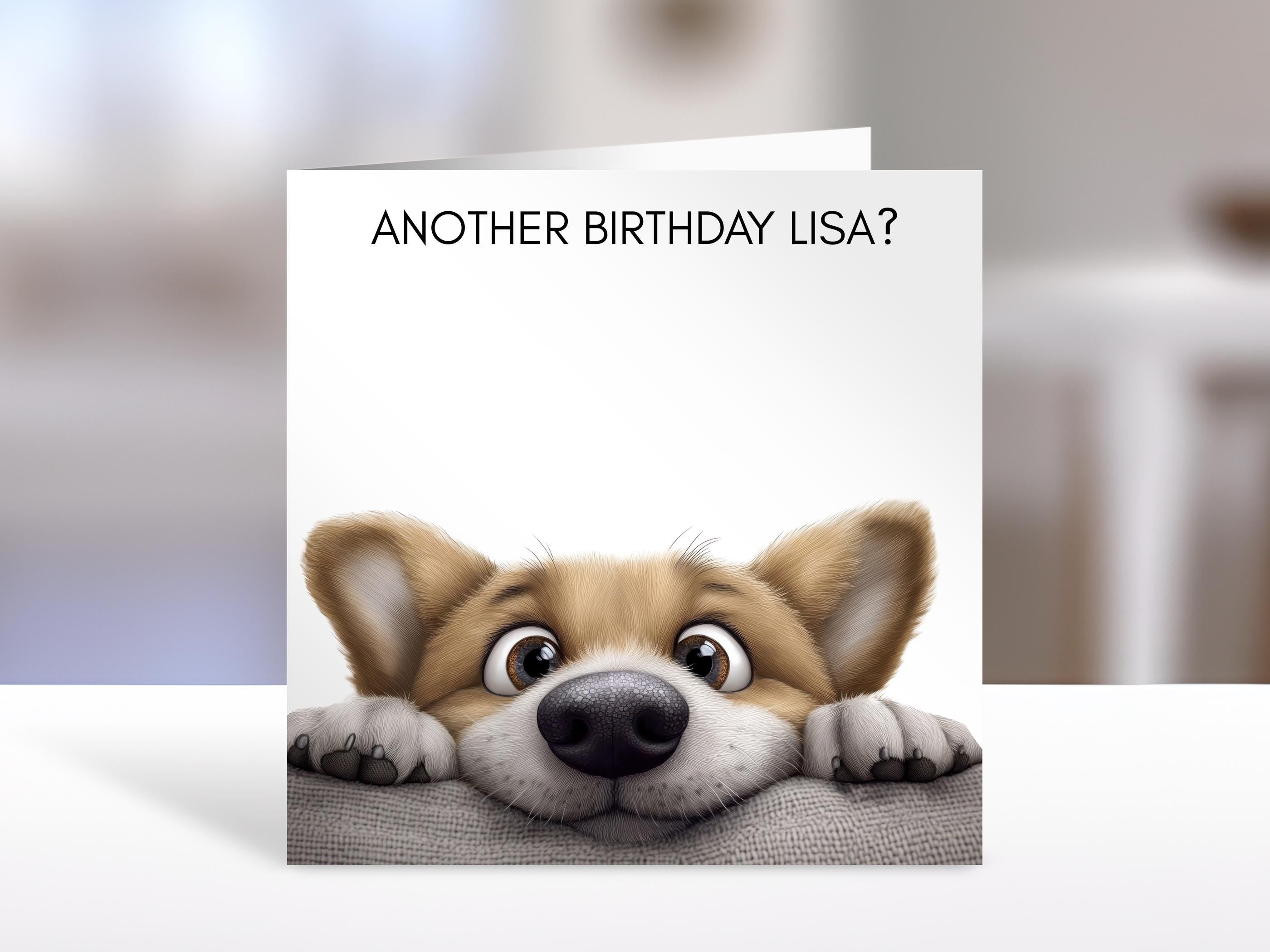 Corgi Dog Birthday card