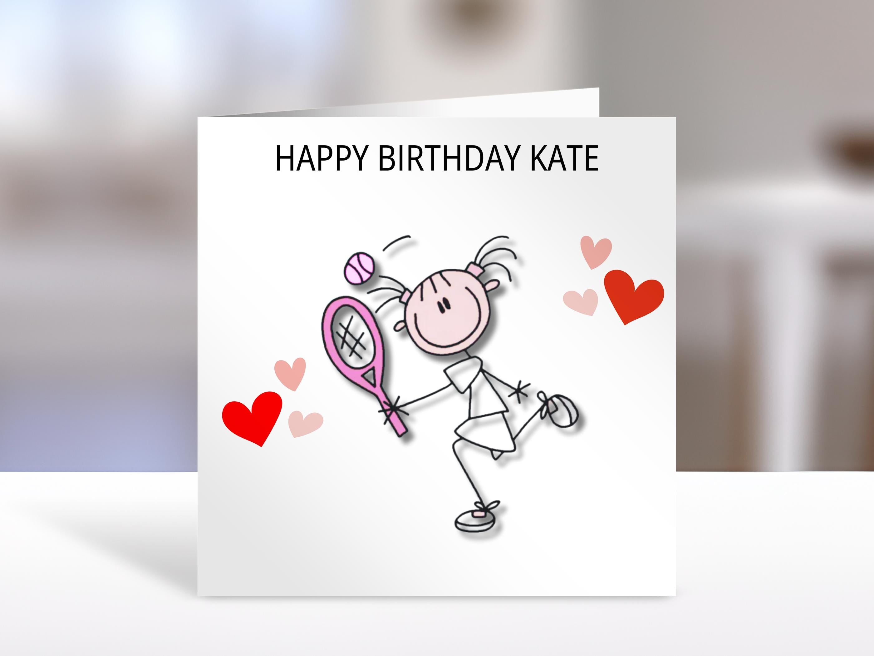 Tennis birthday card