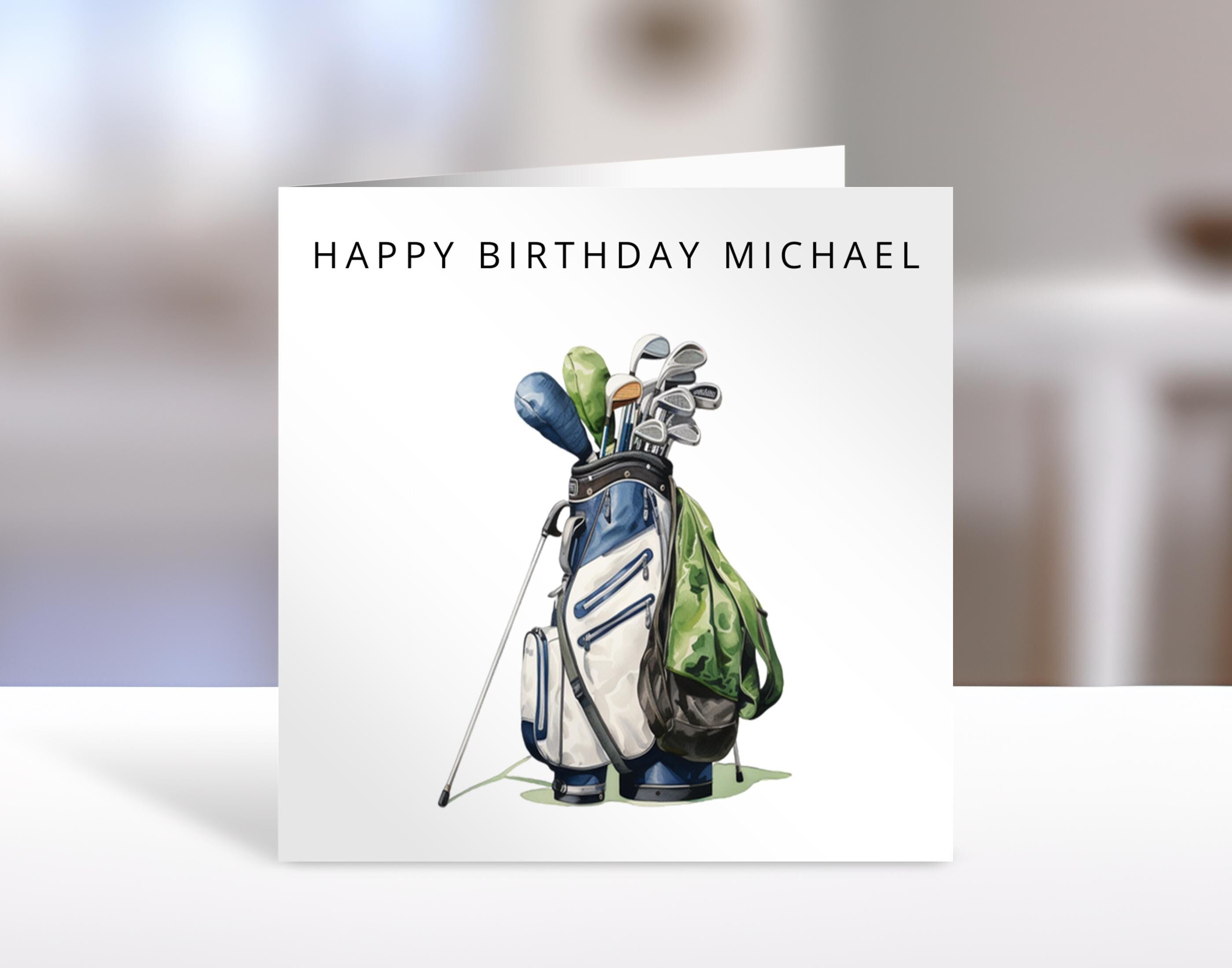 Personalised Golf birthday card,