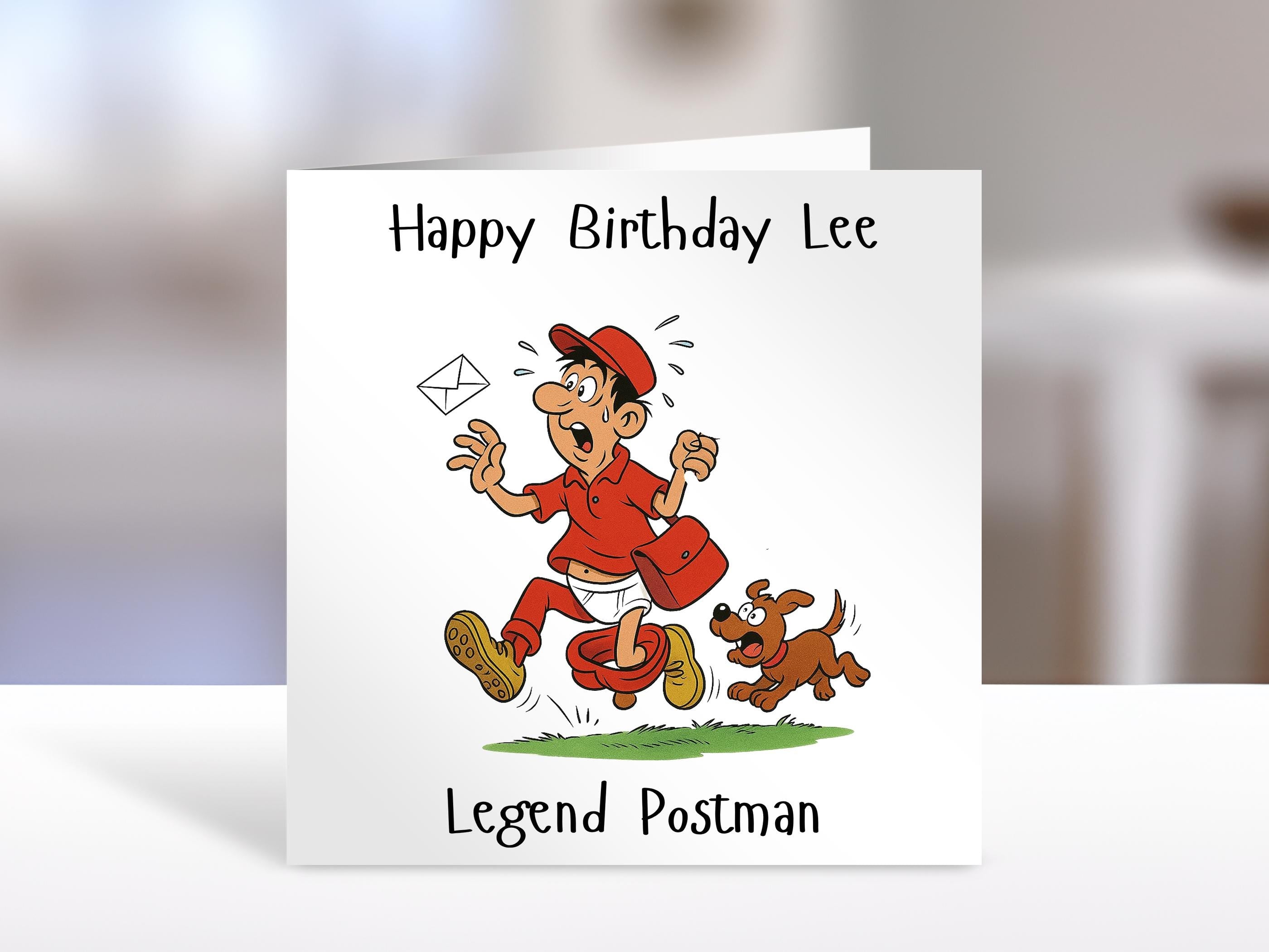 Personalised postman birthday card, legend | Home Gift | Postman Cards | Personalised Family Gift | humorous card