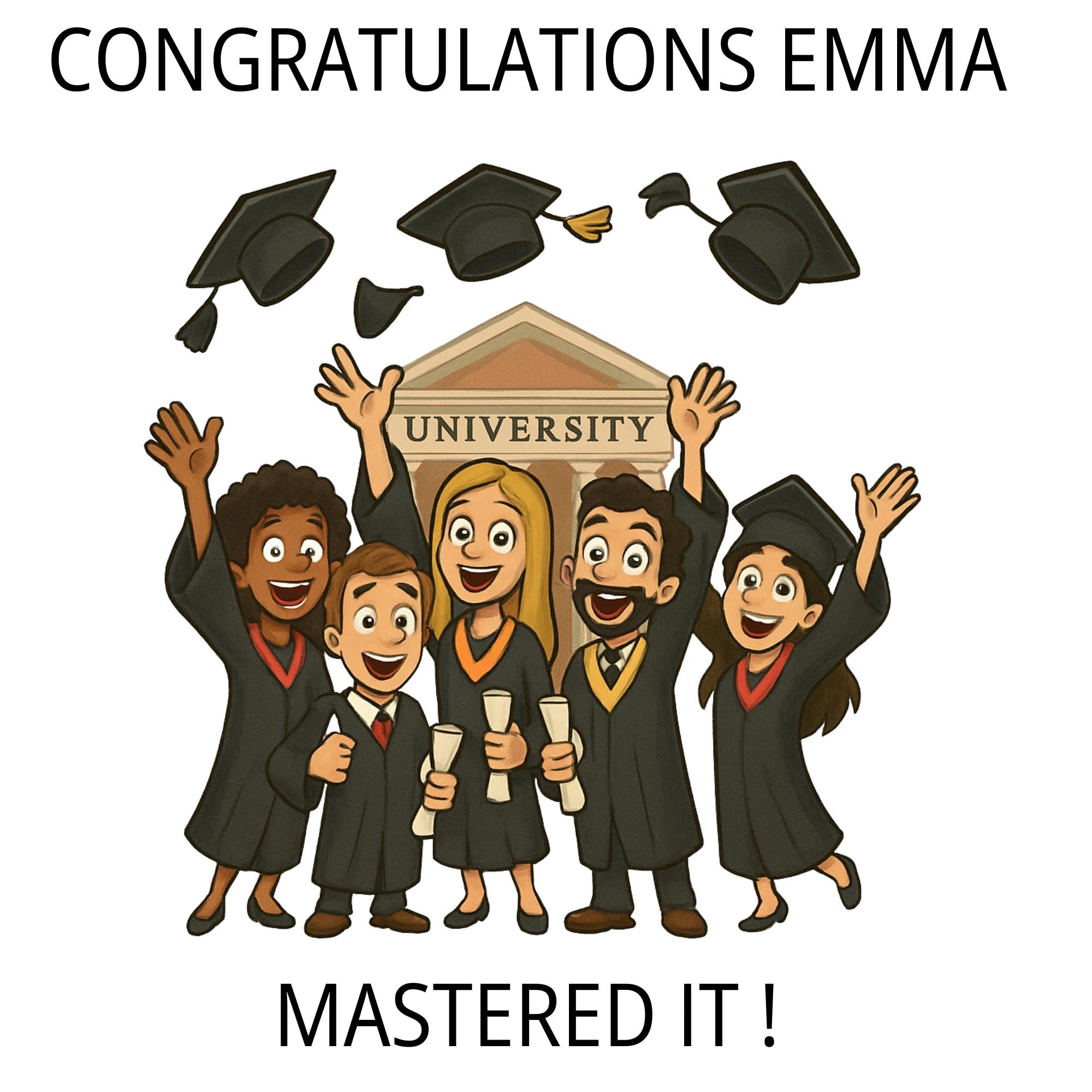 Congratulations on your degree Card, University Student Award Card, Celebrate Academic Success, Graduation Gift, personalised