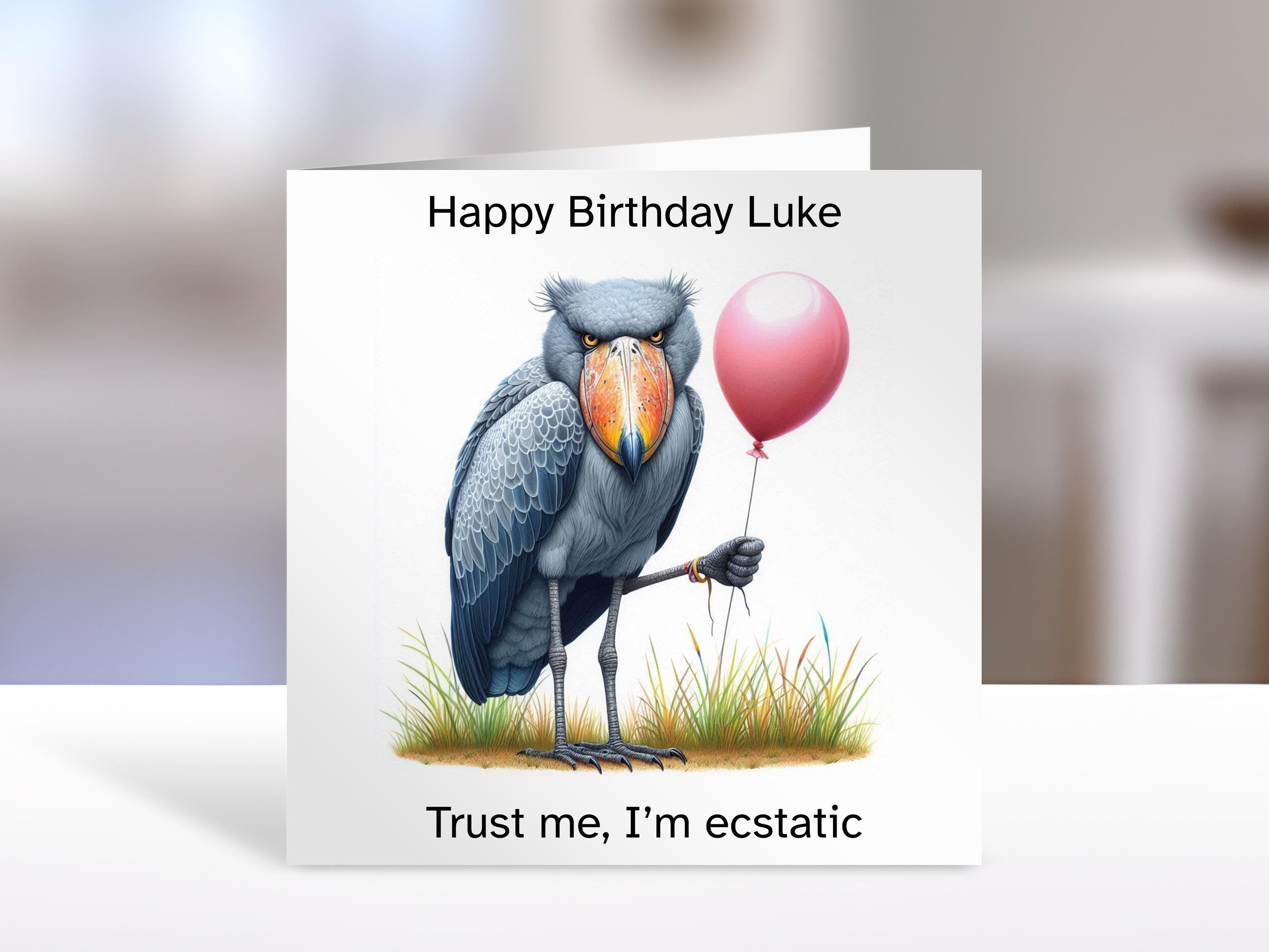 Personalised Birthday card, trust me, humorous, sarcastic greeting cards for family or friends