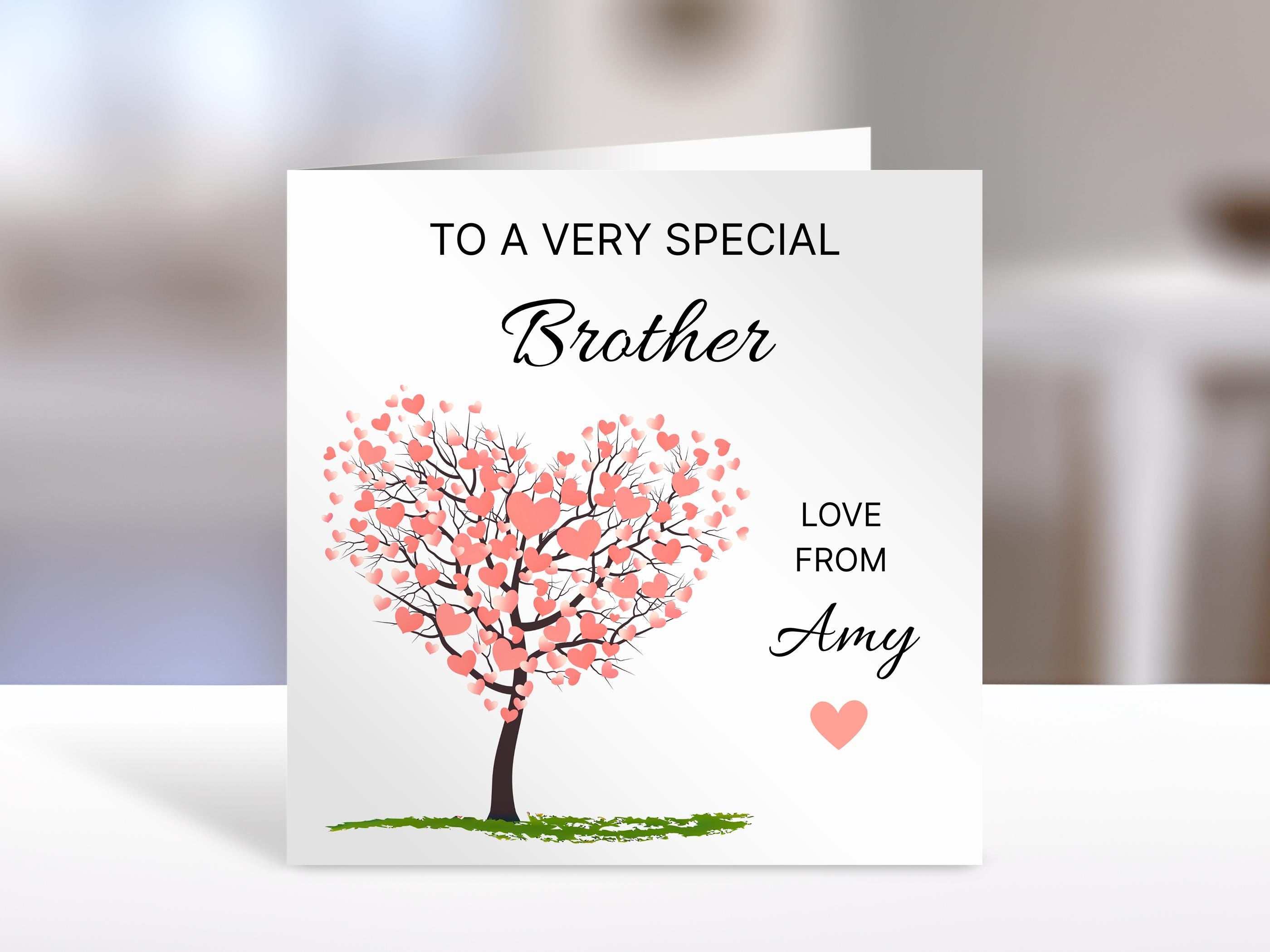 Personalised Brother Birthday card | humorous greeting Cards | card for family, brother