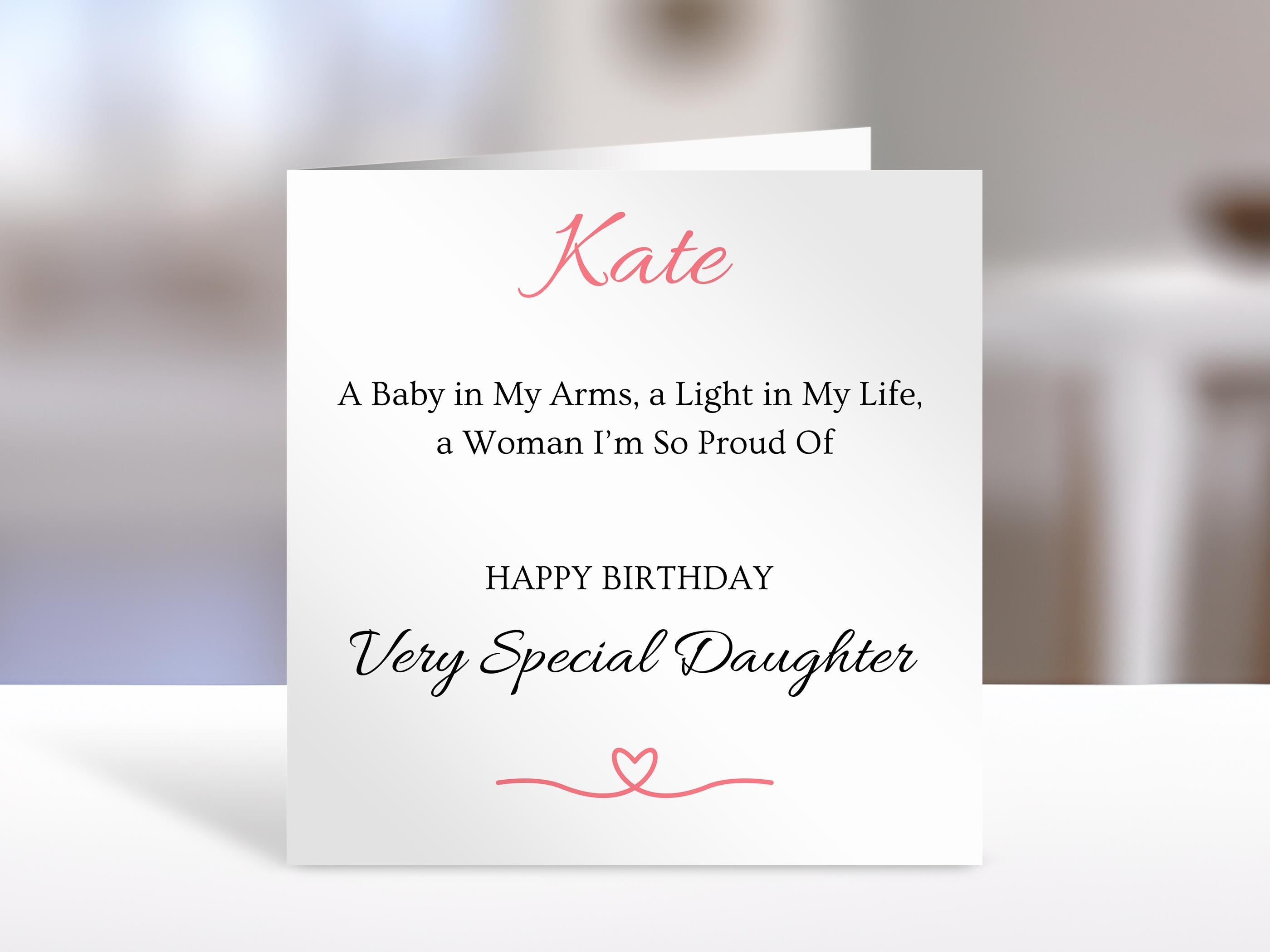 Personalised daughter Birthday card, so proud | greeting Cards | card for daughter, family