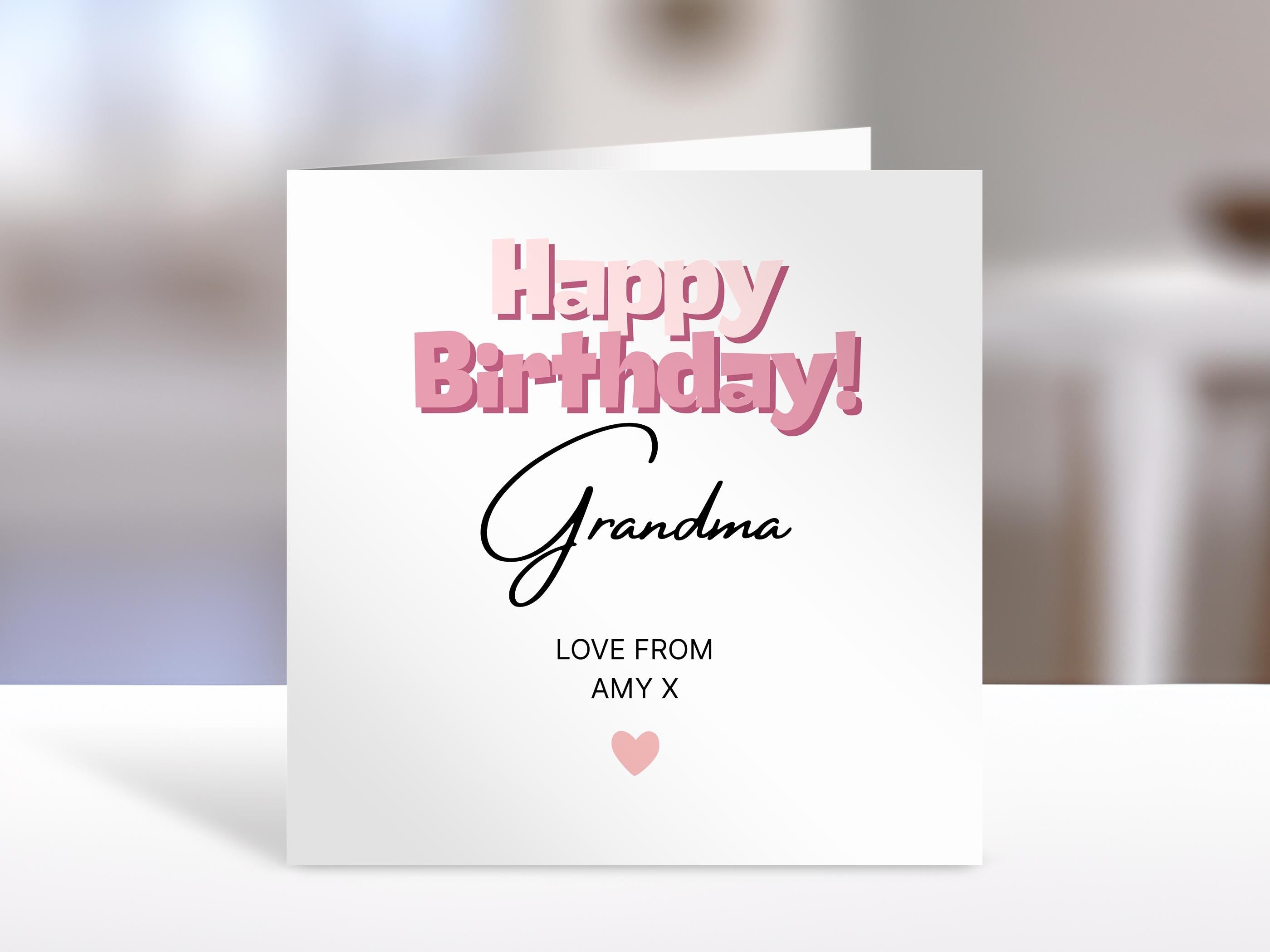 Personalised Grandma Birthday card | humorous greeting Cards | card for grandma, grandparent, nana