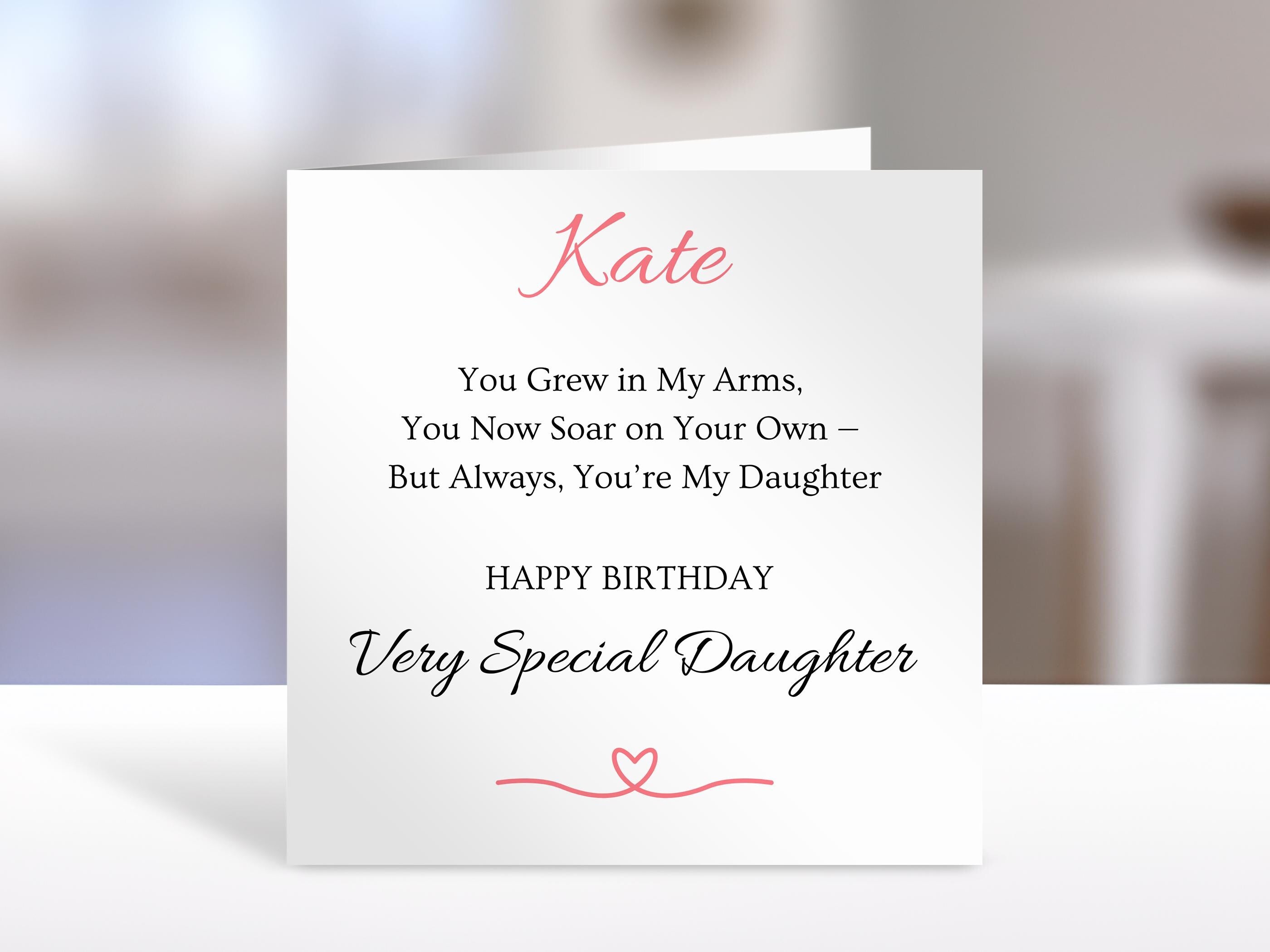 Personalised daughter Birthday card, | greeting Cards | card for daughter, family