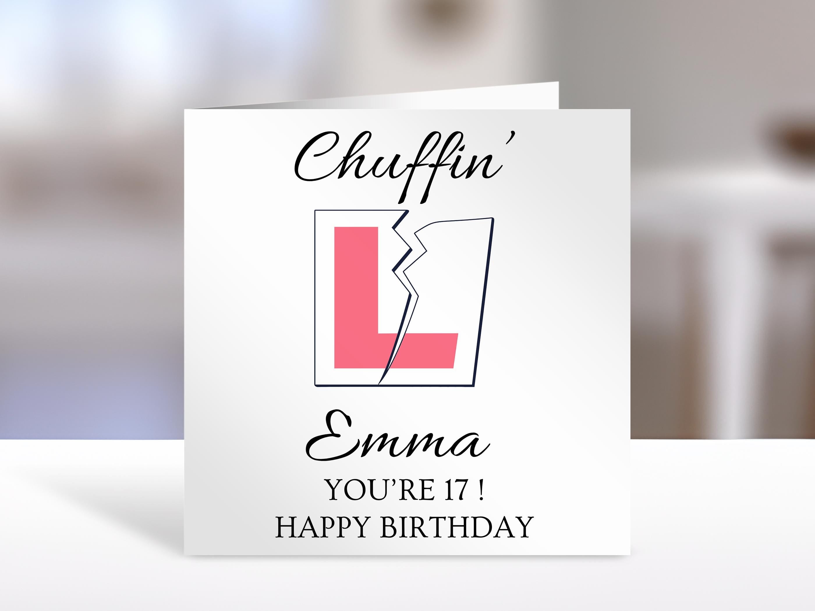 Personalised friend 17th Birthday card | humorous greeting Cards | 17th birthday card for family, friends, bestie