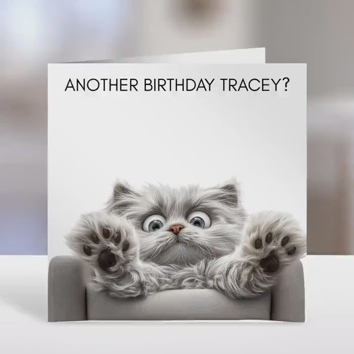 Cat Birthday card