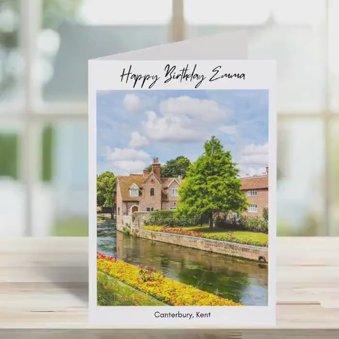 Canterbury Birthday Card -Traditional, sketch