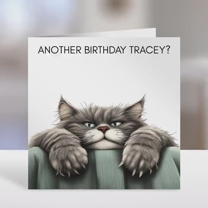 Cat Birthday card