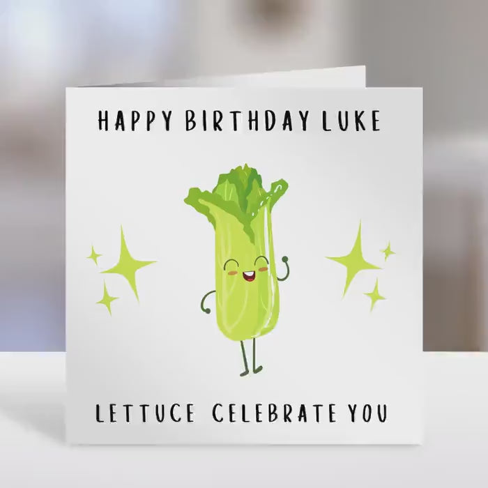 Birthday Card -lettuce celebrate