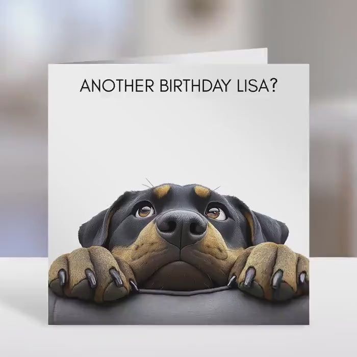 Rottweiler Birthday card