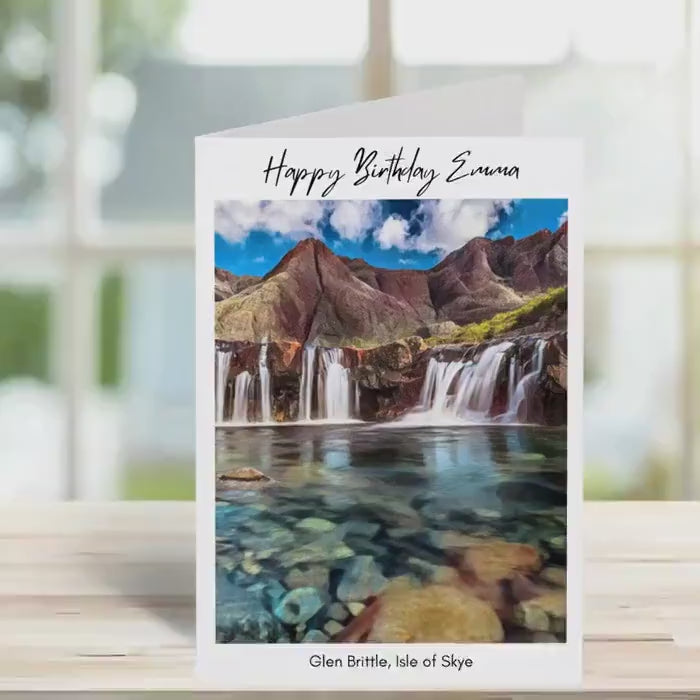 Glen Brittle Birthday Card -Traditional, sketch