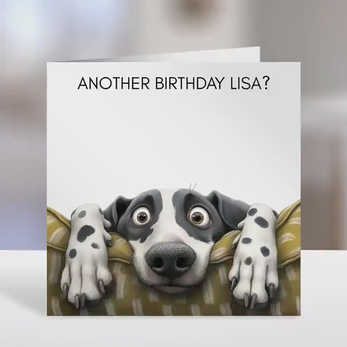 Dalmatian Birthday card