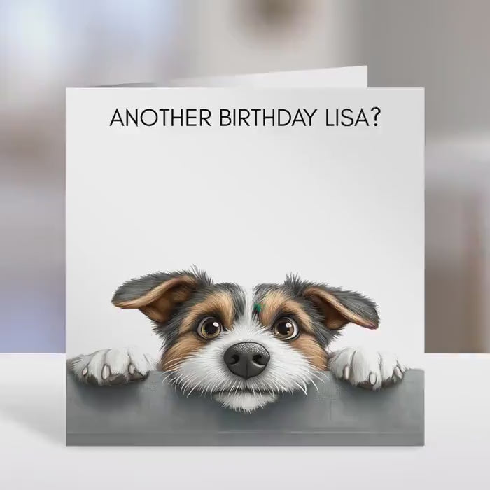 Jack Russell Birthday card